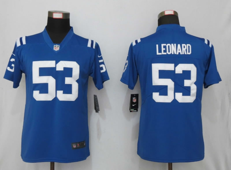 Women Nike Indianapolis Colts 53 Leonard Blue Vapor Untouchable Limited Jersey,We sell and wholesale Women Nike Indianapolis Colts 53 Leonard Blue Vapor Untouchable Limited Jersey on line form chian!